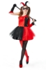 Picture of Womens Halloween Joker Clown Villain Squad Dress Costume