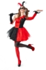 Picture of Womens Halloween Joker Clown Villain Squad Dress Costume