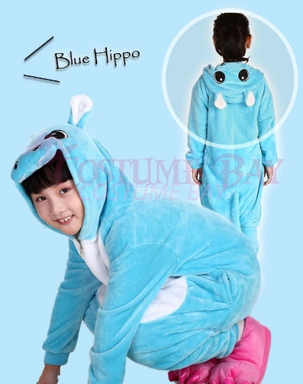 Picture of Kids Blue Hippo Onesie