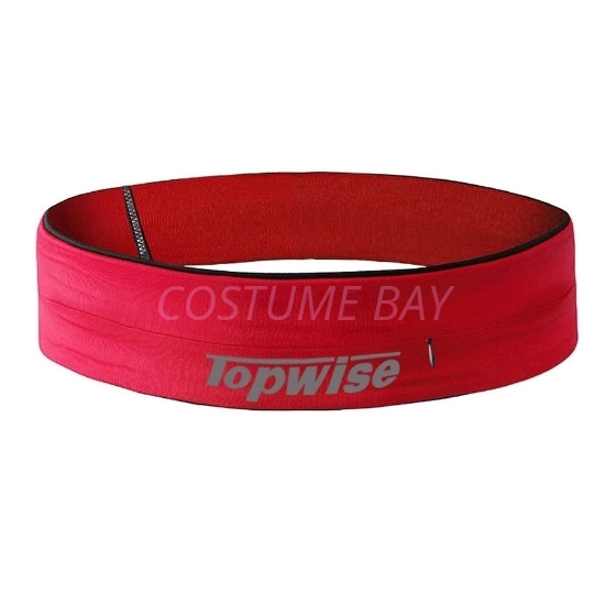 Picture of Sports Running Waist Belt with Zipper - Red