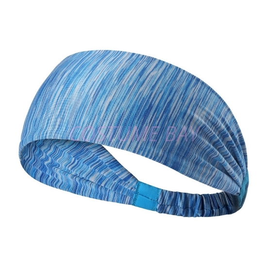 Picture of Unisex Sports Headband - Strip Blue