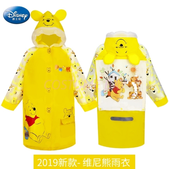 Picture of Winnie The Pooh Bear Kids Girls Raincoat