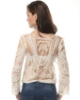 Picture of Womens Sheer Lace Floral Top-White