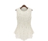 Picture of Sleeveless Floral Top-White