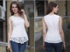 Picture of Sleeveless Floral Top-White
