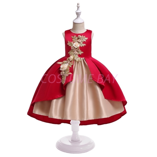 Picture of Girls Flower dress - Red