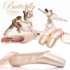 Picture of Deluxe Pink Ballet Dancing Shoes with optional Silica Toe Pads