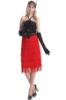 Picture of 1920's Charleston Flapper Dress - Red/Black