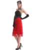Picture of 1920's Charleston Flapper Dress - Red/Black