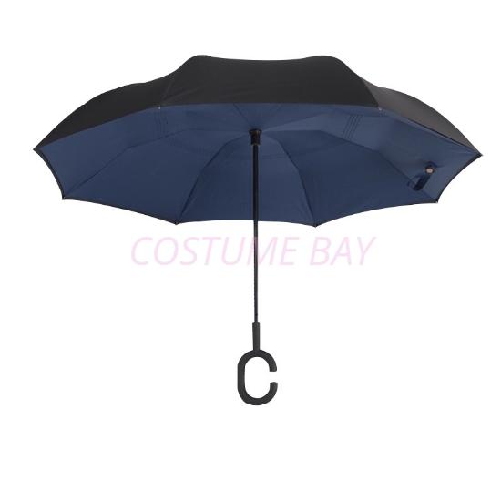 Picture of Upside Down Reverse Umbrella - Navy Blue