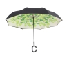 Picture of Upside Down Reverse Umbrella - Green Leaf