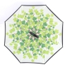 Picture of Upside Down Reverse Umbrella - Green Leaf
