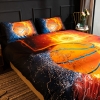 Picture of 3D Hot Fire Basketball Duvet Cover Set with Pillowcase