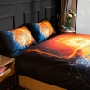 Picture of 3D Hot Fire Basketball Duvet Cover Set with Pillowcase