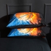 Picture of 3D Hot Fire Basketball Duvet Cover Set with Pillowcase