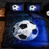 Picture of 3D Soccer Ball Bed Duvet Cover Set with Pillowcase
