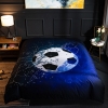 Picture of 3D Soccer Ball Bed Duvet Cover Set with Pillowcase