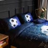 Picture of 3D Soccer Ball Bed Duvet Cover Set with Pillowcase