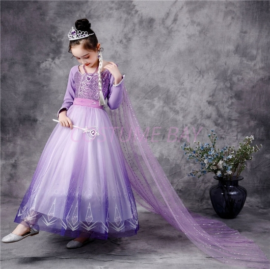 Picture of Frozen2 Elsa Purple Dress for BOOK WEEK