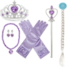 Picture of Princess Elsa Tiara Purple 6pc Set