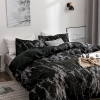 Picture of Black Marble Bed Duvet Cover Set