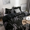 Picture of Black Marble Bed Duvet Cover Set