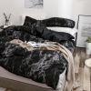 Picture of Black Marble Bed Duvet Cover Set