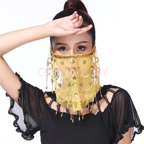 Picture of Dancing Face Veil - Yellow