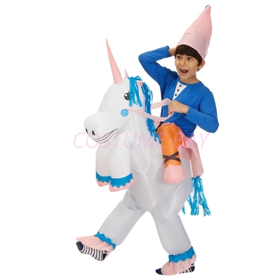 Picture of Fan Operated Inflatable Unicorn Costume Suit for Kids