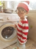 Picture of Kids Wheres Wally Costume with Hat