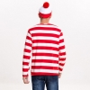Picture of Red and White Stripes Wally Mens Costume Set