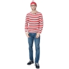 Picture of Red and White Stripes Wally Mens Costume Set