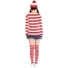 Picture of Red and White Stripes Wally Women Costume Set
