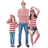 Picture of Red and White Stripes Wally Costume Family Set