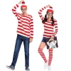 Picture of Red and White Stripes Wally Costume Family Set