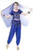 Picture of Women's Belly Dance Two Pieces Outfits -Dark Blue