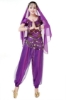 Picture of Women's Belly Dance Two Pieces Outfits -Dark Blue