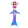 Picture of Kids Girls 3pcs Set Mermaid Tail Swimming Costume - Pink