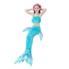 Picture of Kids Girls 3pcs Set Mermaid Tail Swimming Costume - Purple