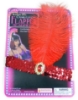 Picture of 1920's Charleston Flapper Headband with Feather - Red