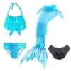 Picture of Girls 3pcs Set Mermaid Tail Swimming Costume