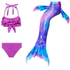 Picture of Girls 3pcs Set Mermaid Tail Swimming Costume