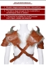 Picture of Medieval Knight Men Shoulder Armour With Horn Prop