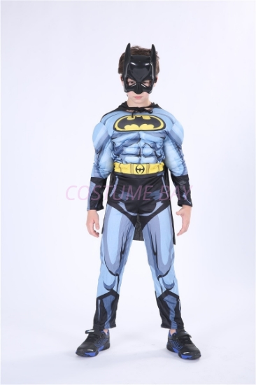 Picture of Boys Superhero Muscle Costume - Bat Man