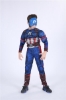 Picture of Boys Superhero Muscle Costume - Captain America