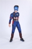 Picture of Boys Superhero Muscle Costume - Captain America