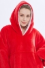 Picture of Oversized Winter Blanket Hoodie - Red