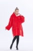 Picture of Oversized Winter Blanket Hoodie - Red