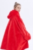 Picture of Oversized Winter Blanket Hoodie - Red