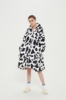 Picture of Oversized Winter Blanket Hoodie - Cow